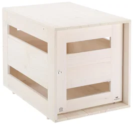 Ferplast Caseta de Madera Dog Home Blanca T-L 100x71x78cm