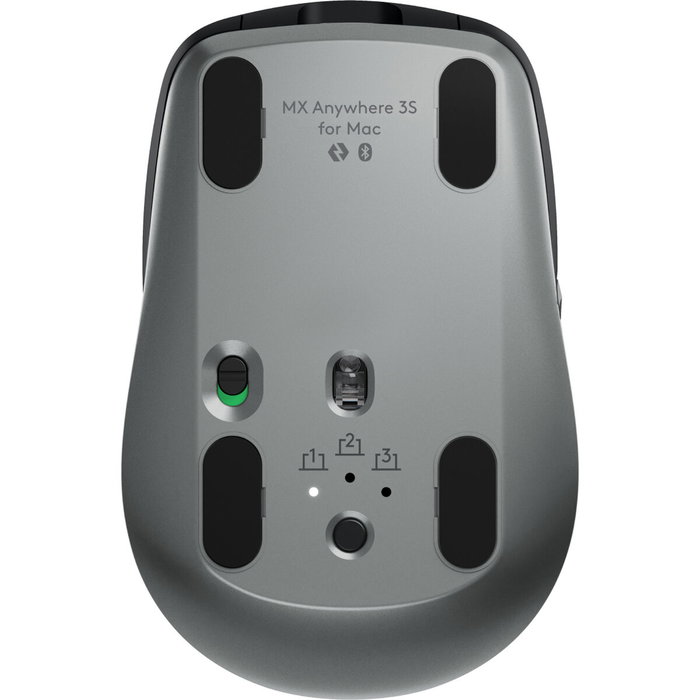 Logitech MX Anywhere 3S for Mac Ratón Inalámbrico 8000 DPI Negro/Grafito