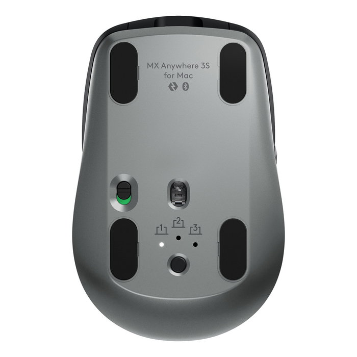 Logitech MX Anywhere 3S for Mac Ratón Inalámbrico 8000 DPI Negro/Grafito