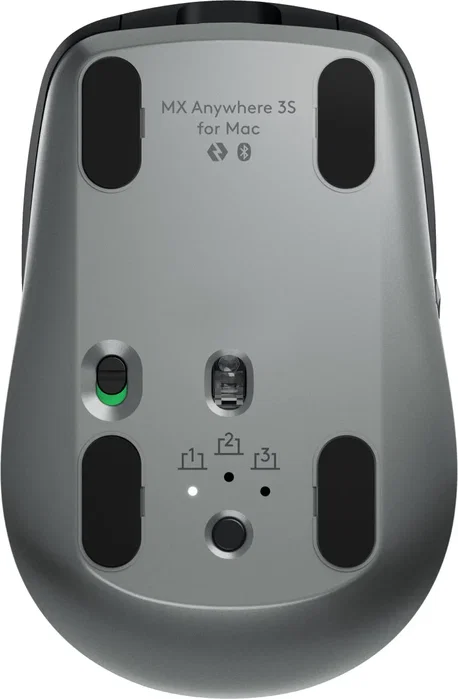 Logitech MX Anywhere 3S for Mac Ratón Inalámbrico 8000 DPI Negro/Grafito