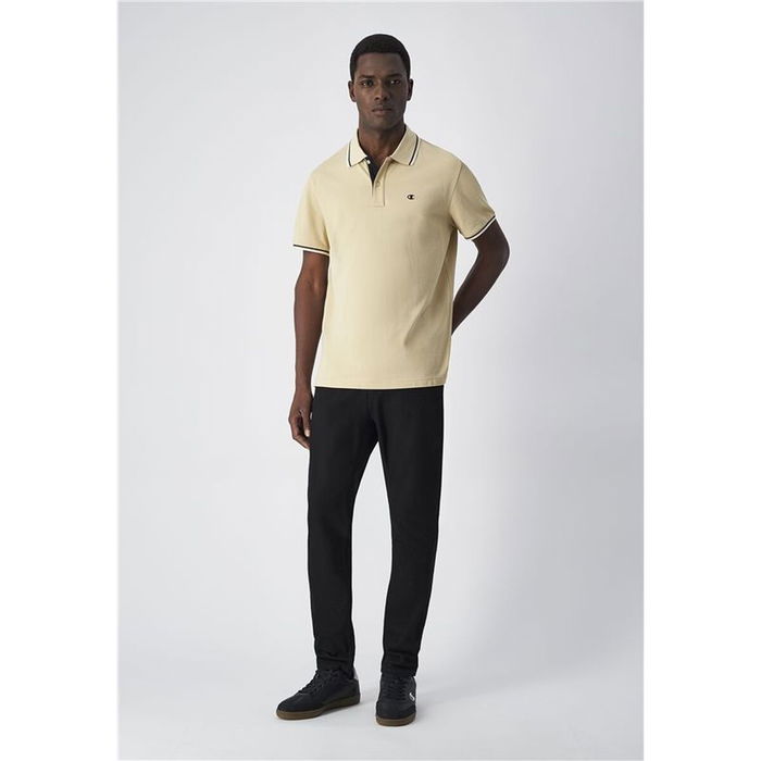 Polo de Manga Corta Hombre Champion Beige S
