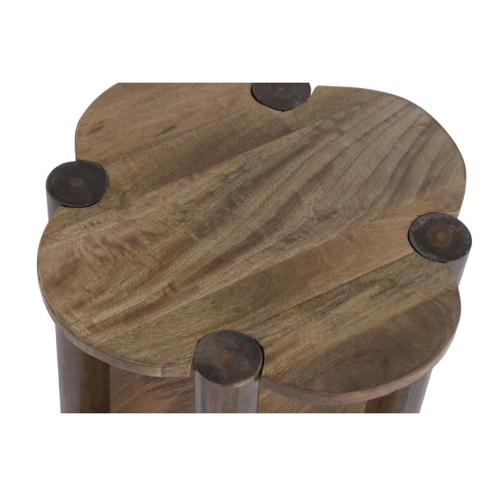 DKD Home Decor Mesita Auxiliar Mango 40x40x47 Marrón Natural