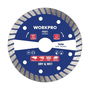 Workpro Disco Diamantado Continuo Profi Turbo Ø115 x 20 mm para Baldosas, Piedra, Hormigón y Ladrillo
