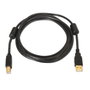 Aisens Cable USB 2.0 para Impresora A101-0010, Tipo A a Tipo B, 3m, Negro