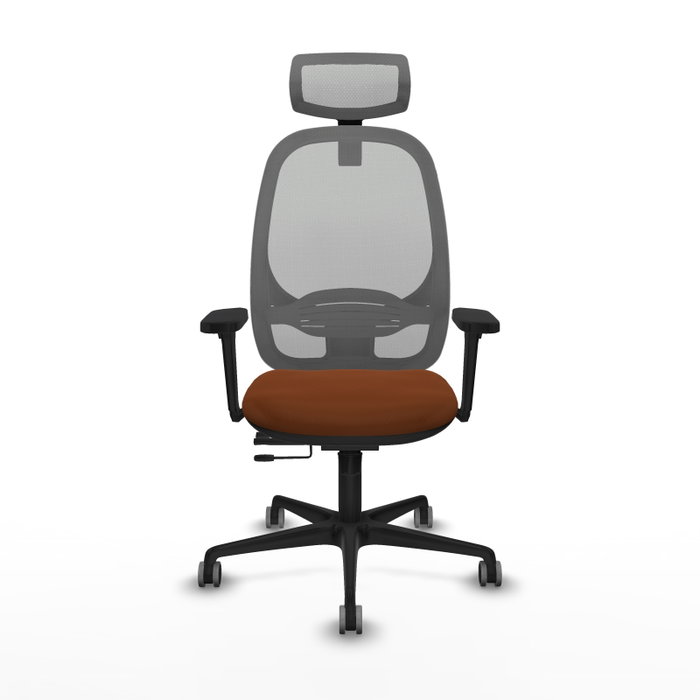 PIQUERAS Y CRESPO Silla de oficina Cilanco con mecanismo Sincro/Traslack, Marrón y Gris PIQUERAS Y CRESPO Silla de oficina Cilanco con mecanismo Sincro/Traslack, Marrón y Gris
