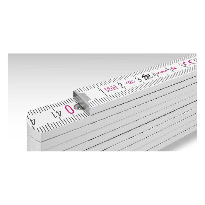 STABILA Regla plegable Serie 400, Tipo 417, madera de haya, 2 m