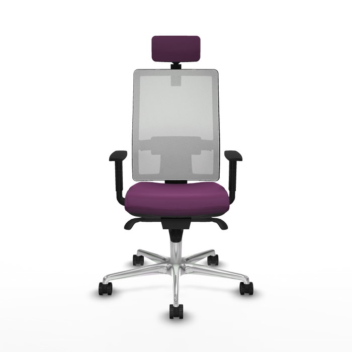 PIQUERAS Y CRESPO Silla de oficina Horna con Mecanismo Sincro Morado y Blanco PIQUERAS Y CRESPO Silla de oficina Horna con Mecanismo Sincro Morado y Blanco