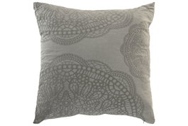 DKD Home Decor Cojín Algodón Jaquard Gris 60x60 cm (Pack de 2)