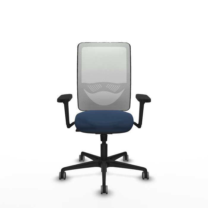 PIQUERAS Y CRESPO Silla de oficina Zulema con mecanismo Sincro, Azul marino y Blanco PIQUERAS Y CRESPO Silla de oficina Zulema con mecanismo Sincro, Azul marino y Blanco
