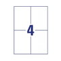 AVERY Zweckform Etiketten LR3483-10 blanco 105,0 x 148,0 mm