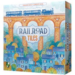 Horrible Guild HG230 - Juego de Mesa Railroad Tiles, de la Colección Railroad Ink, Juego de Colocación de Losetas para 1 a 4 Jugadores, en Español