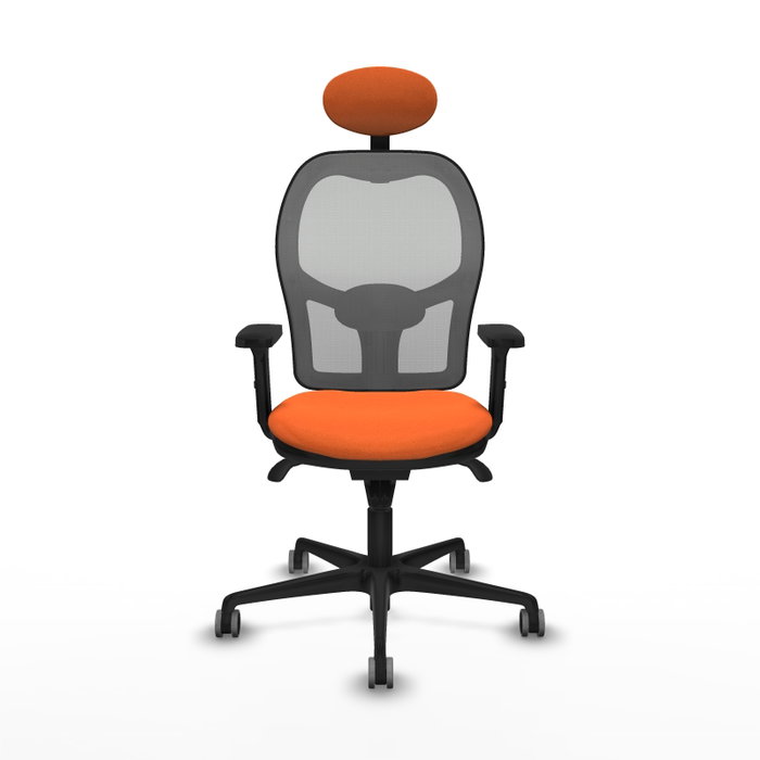PIQUERAS Y CRESPO Silla de oficina Jorquera Naranja y Gris