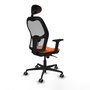 PIQUERAS Y CRESPO Silla de oficina Jorquera Naranja y Gris