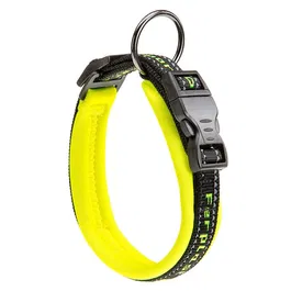 Ferplast Collar C20 Sport Dog para Perro, Ajustable 33-43 cm, Ancho 20 mm, Color Amarillo