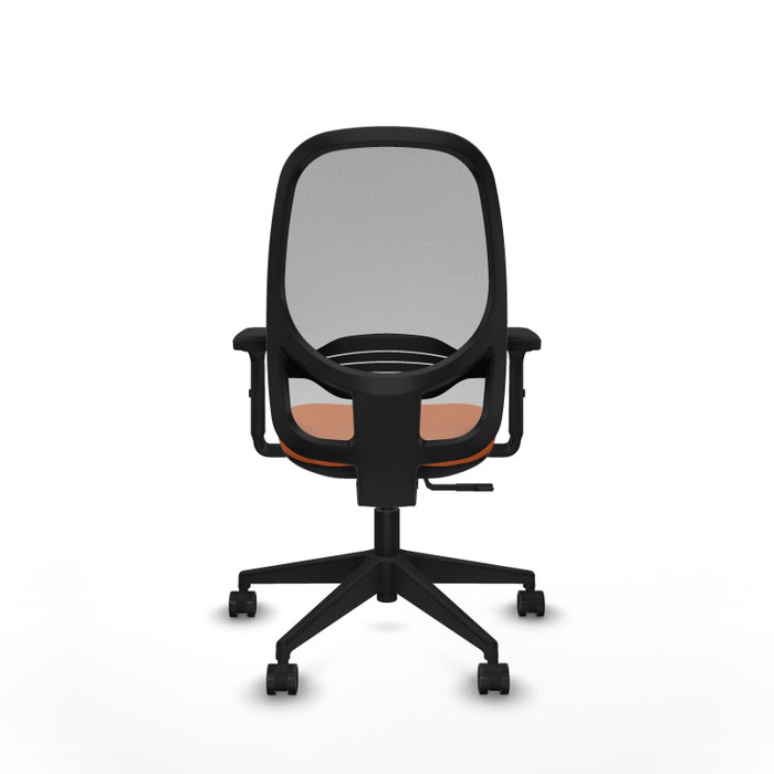 PIQUERAS Y CRESPO Silla de oficina Cilanco con mecanismo Sincro, Naranja y Gris
