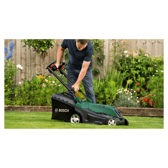 Bosch AdvancedRotak Cortacésped de 36V con 44 cm de ancho de corte