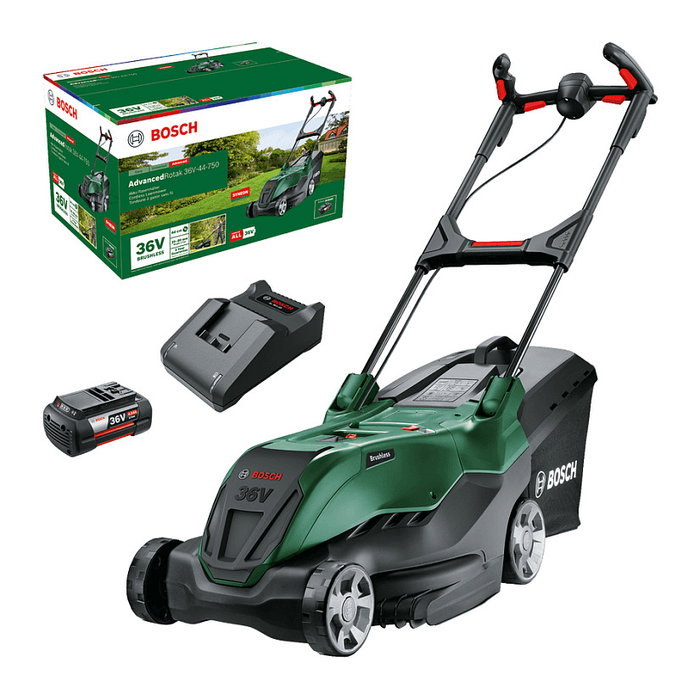 Bosch AdvancedRotak Cortacésped de 36V con 44 cm de ancho de corte