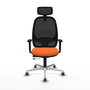 PIQUERAS Y CRESPO Silla de oficina Cilanco Naranja y Negro