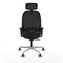 PIQUERAS Y CRESPO Silla de oficina Cilanco Naranja y Negro