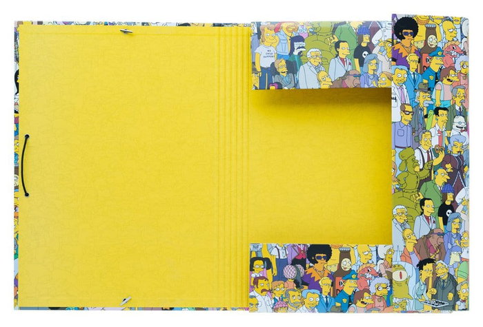 Grupo Erik Carpeta con elásticos Los Simpson 34 x 26 cm