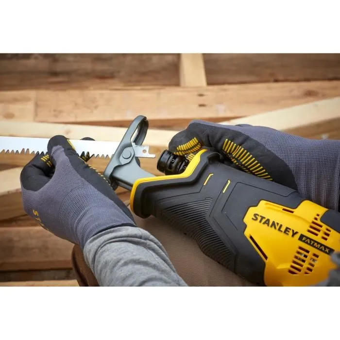 Stanley Fatmax SFMCS300D2K-QW Sierra de Vaivén Inalámbrica 18V Profundidad de Corte 300 mm con 2 Baterías 2 Ah y Cargador