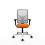 PIQUERAS Y CRESPO Silla de oficina Motilla Sincro Naranja y Blanco