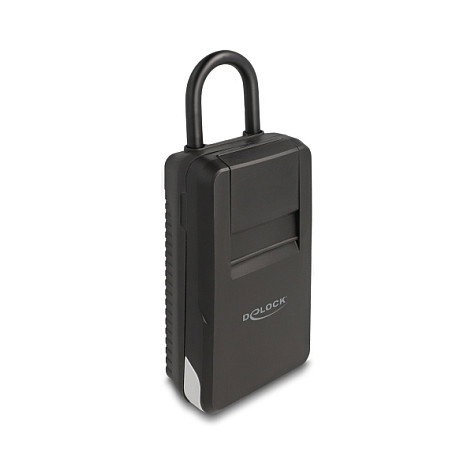 DeLOCK 20933 - Caja fuerte para llaves con candado de combinación numérica, de aluminio y plástico, negro, 89 x 208 x 47 mm, 490 g