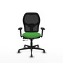 PIQUERAS Y CRESPO Silla de oficina Jorquera Verde y Negro con Mecanismo Sincro/Traslack
