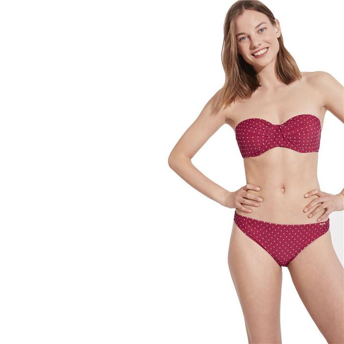 Bikini Ysabel Mora Rojo Oscuro L