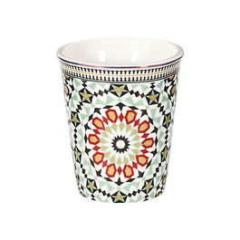 Home Deco Factory Vaso Espresso Zahra Sana Noura, Colección Mirage, Cerámica