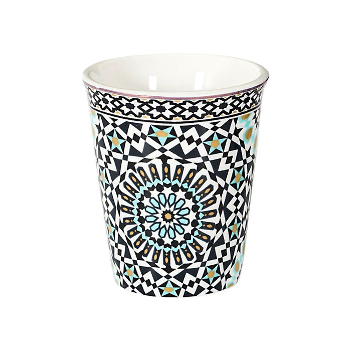 Home Deco Factory Vaso Espresso Zahra Sana Noura, Colección Mirage, Cerámica