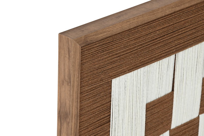 DKD Home Decor Cuadro Algodón y Abeto 50x50 cm Moderno 3D (Pack de 2)