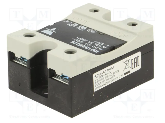 CARLO GAVAZZI RM1 Relé de semiconductor monofásico 25A 42-265VAC