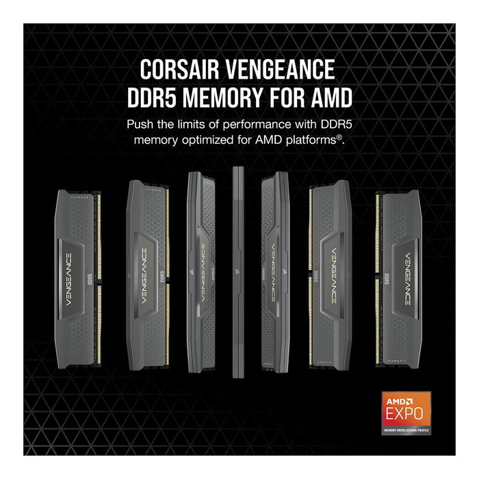Corsair Vengeance 32GB Kit (2x16GB) DDR5 5600MHz CL40 RAM para PC, con disipador térmico y retroiluminación multicolor Corsair Vengeance 32GB Kit (2x16GB) DDR5 5600MHz CL40 RAM para PC, con disipador térmico y retroiluminación multicolor