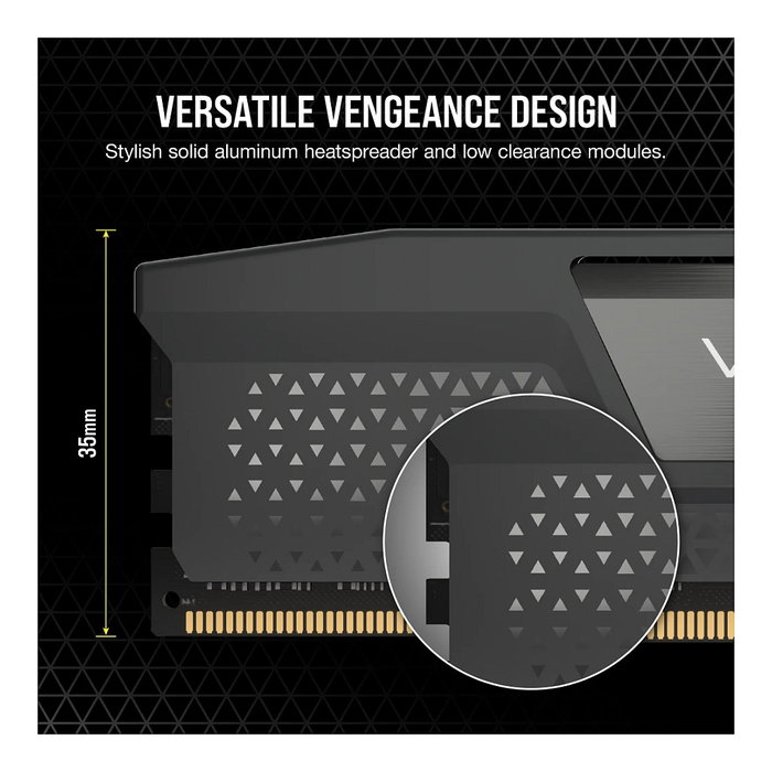 Corsair Vengeance 32GB Kit (2x16GB) DDR5 5600MHz CL40 RAM para PC, con disipador térmico y retroiluminación multicolor Corsair Vengeance 32GB Kit (2x16GB) DDR5 5600MHz CL40 RAM para PC, con disipador térmico y retroiluminación multicolor
