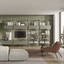 Emuca Lote de 3 estructuras Zero con herrajes y perfiles para montaje al suelo y a pared con nivelador rectangular, Aluminio y Zamak, Negro texturizado