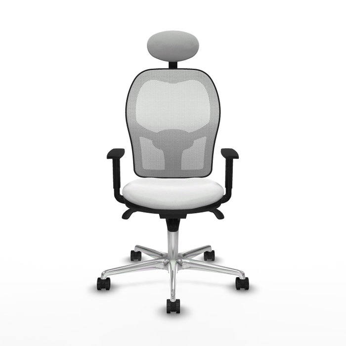 PIQUERAS Y CRESPO Silla de oficina Jorquera blanca con mecanismo sincro PIQUERAS Y CRESPO Silla de oficina Jorquera blanca con mecanismo sincro