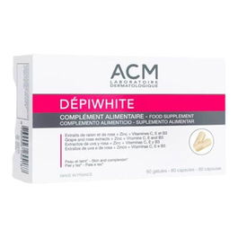 ACM LABORATOIRES Depiwhite Complemento Alimenticio Piel Luminosa 60 Cápsulas
