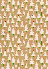 BASIKA Papel de Regalo Bobina Navidad 31 cm x 80 m
