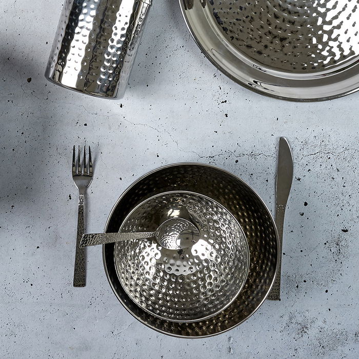 Home Deco Factory Cubertería 24 Piezas Acero Inoxidable Colección Mirage