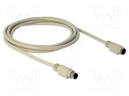 DeLOCK 85805 Cable de extensión PS/2 de 1,8 m beige