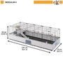 Ferplast Jaula Modular 4 Negra