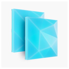 Nanoleaf N8100E00-2TBS Blocks Textured Squares Expansion Pack, 2 Piezas, Forma Placa, Luces RGB, Regulable, Alimentación CC