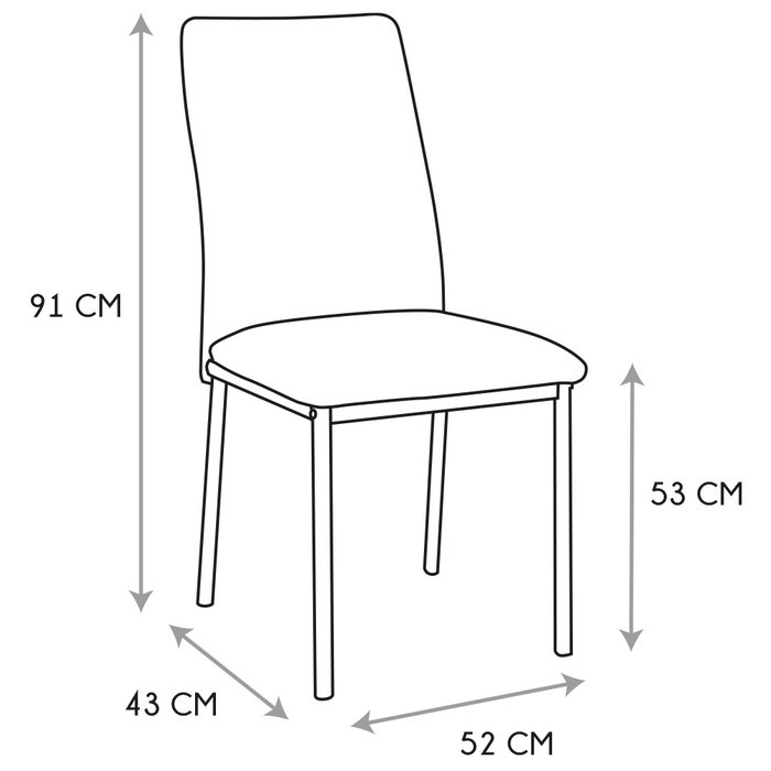 Home Deco Factory Silla Emilia Taupé Colección Terra Nova 52x43x91 cm Home Deco Factory Silla Emilia Taupé Colección Terra Nova 52x43x91 cm