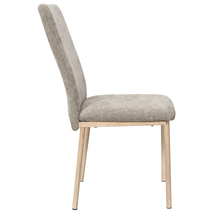 Home Deco Factory Silla Emilia Taupé Colección Terra Nova 52x43x91 cm Home Deco Factory Silla Emilia Taupé Colección Terra Nova 52x43x91 cm