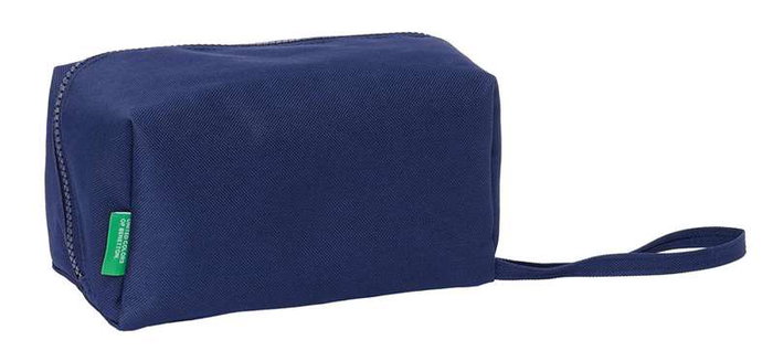 Estuche Escolar Benetton Varsity Gris Azul marino 22 x 10 x 10 cm
