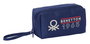 Estuche Escolar Benetton Varsity Gris Azul marino 22 x 10 x 10 cm