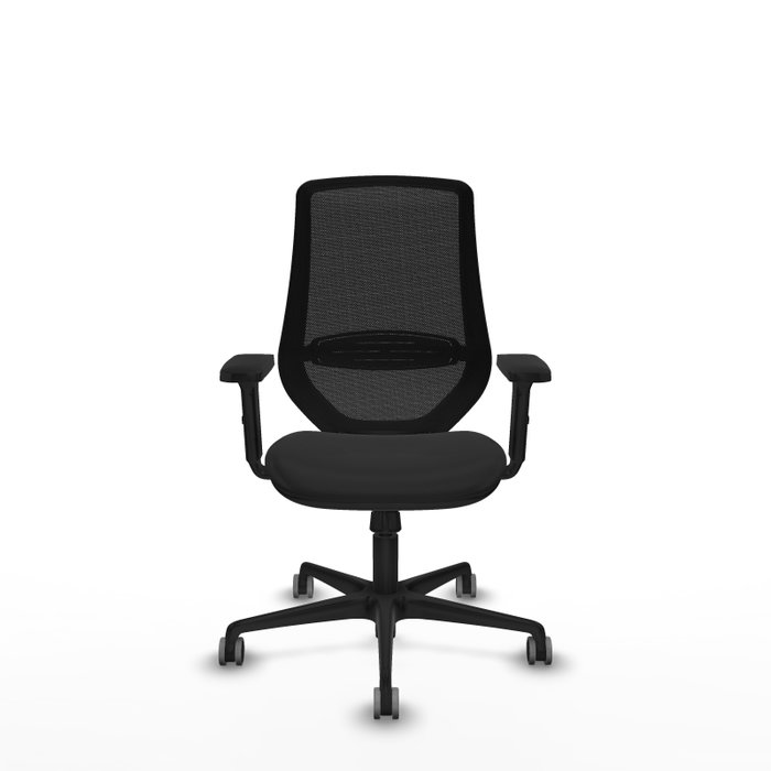 PIQUERAS Y CRESPO Silla de oficina Mardos con mecanismo Sincro, Negro