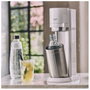 SodaStream Soda Maker DUO Blanco con vaso de vidrio y botella PET