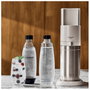SodaStream Soda Maker DUO Blanco con vaso de vidrio y botella PET